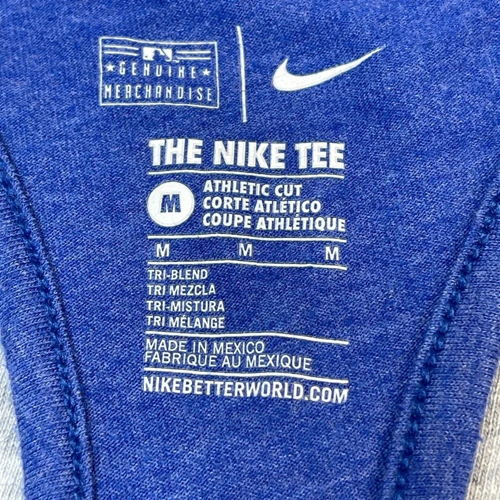 Nike Texas Rangers Tank Top Womens Medium M Blue Heather Tri-Blend Racerback MLB